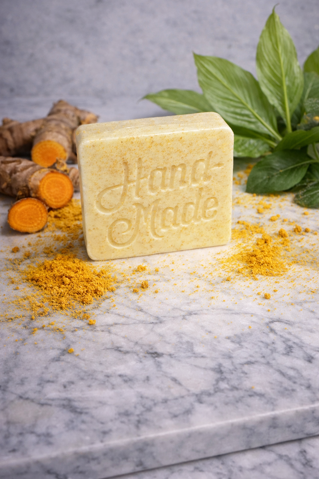 Turmeric Soap and vanilla soap